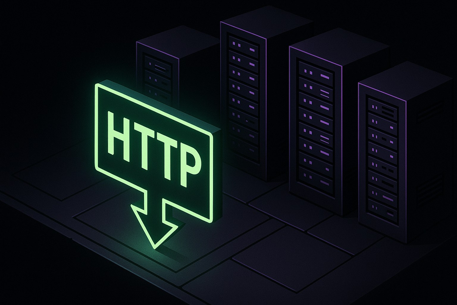 Ilustracja przedstawiająca serwer z zagrożeniem RCE w ciemnym otoczeniu.