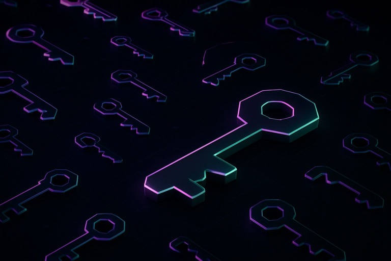 Ilustracja przedstawiająca zagrożenie związane z publicznymi kluczami Google Cloud.